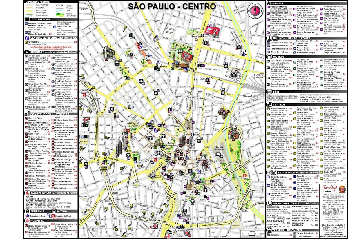 Sao Paulo mjesto na karti