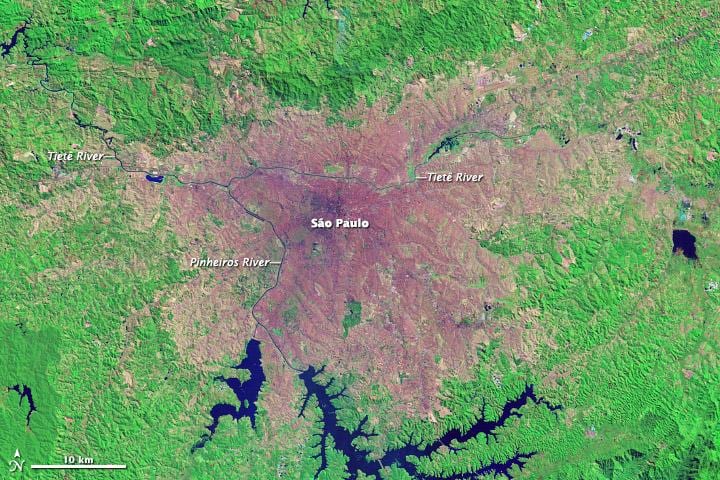 Sao Paulo topografskih karti