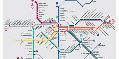 Sao Paulo prometne karti