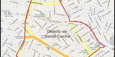 Karta Santa Cecilia, Sao Paulo