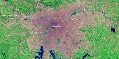 Sao Paulo topografskih karti